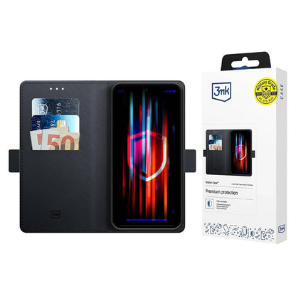 Ovitek za Samsung Galaxy A17 4G / A17 5G, 3MK, Denarnica, Črn