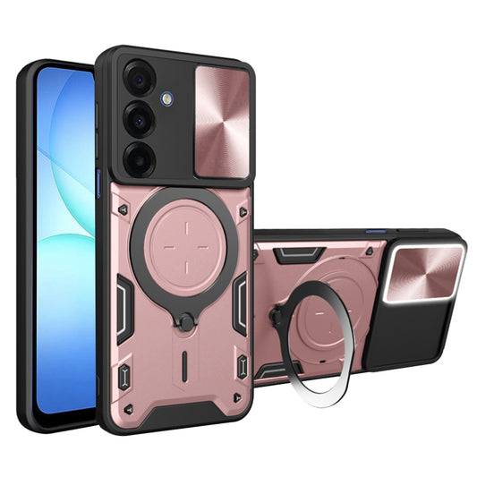 Ovitek za Samsung Galaxy A17 5G, Techsuit, CamGuard Pro, rožnato zlata