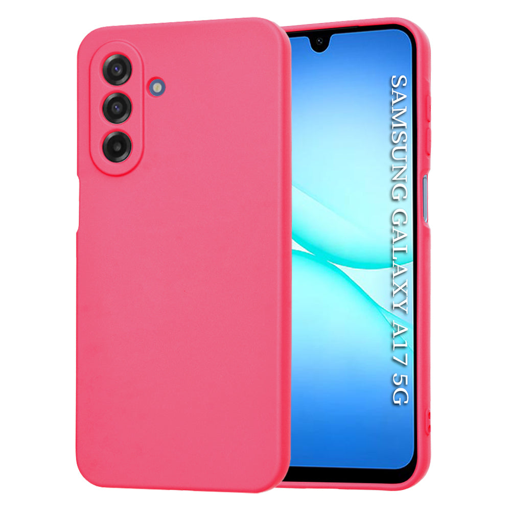 Case for Samsung Galaxy A17 5G, Techsuit, SoftFlex, Dark Pink