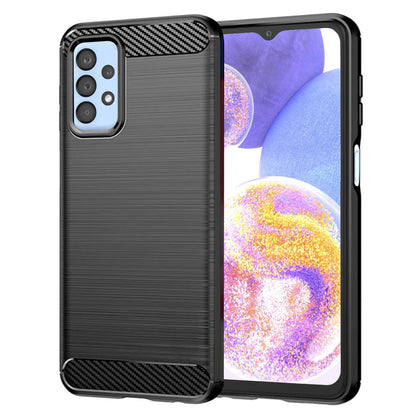 Ovitek za Samsung Galaxy A23 5G A236 / A23 A235, Techsuit, Karbon, Črn