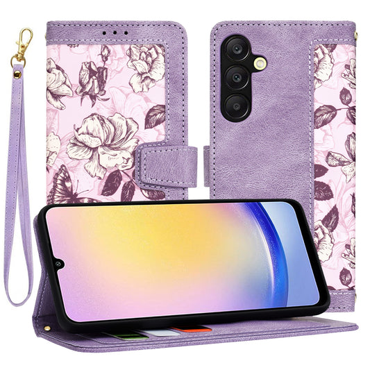 Ovitek za Samsung Galaxy A25 A256, Techsuit, FlipCraft, Vijoličen