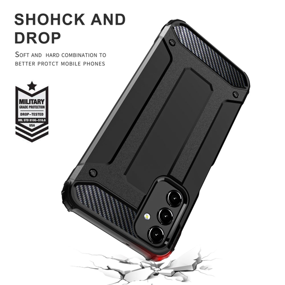 Ovitek za Samsung Galaxy A25 A256, Techsuit, Hybrid Armor, Črn