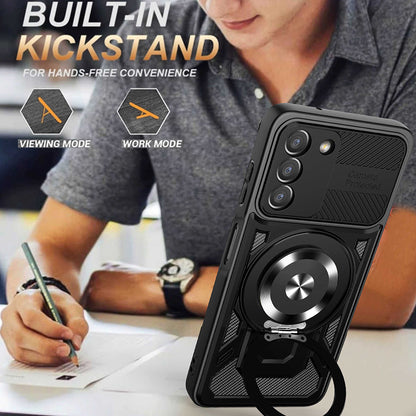 Ovitek za Samsung Galaxy A25 A256, Techsuit, RuggedCam, Vijoličen