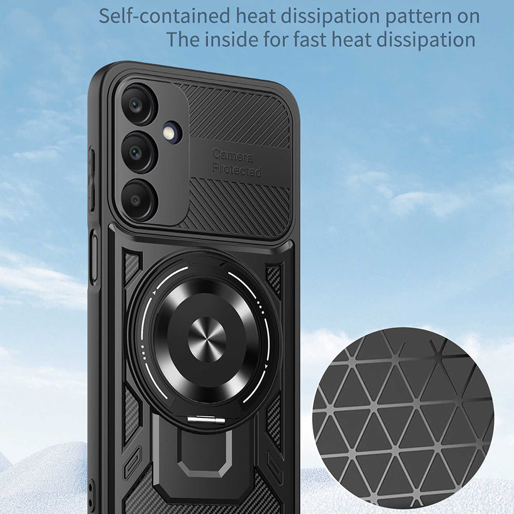 Ovitek za Samsung Galaxy A25 A256, Techsuit, RuggedCam, Črn