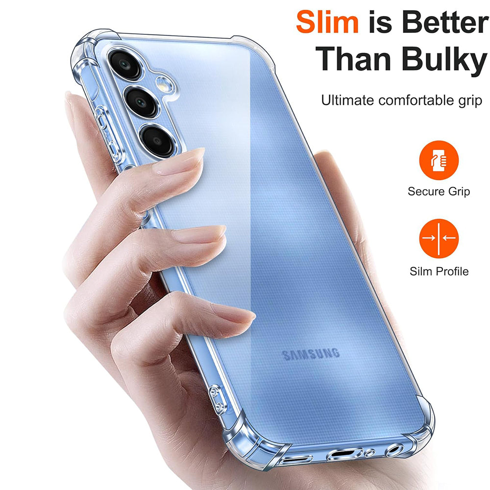 Ovitek za Samsung Galaxy A25 A256, Techsuit, Proti udarcem Prozoren