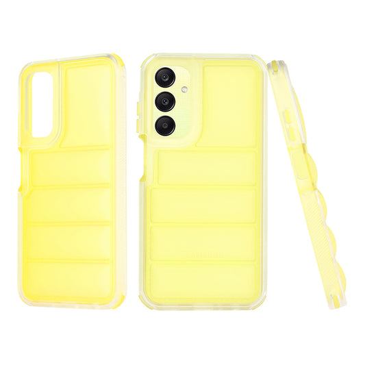 Ovitek za Samsung Galaxy A25 A256, Techsuit, Wave Shield, rumen