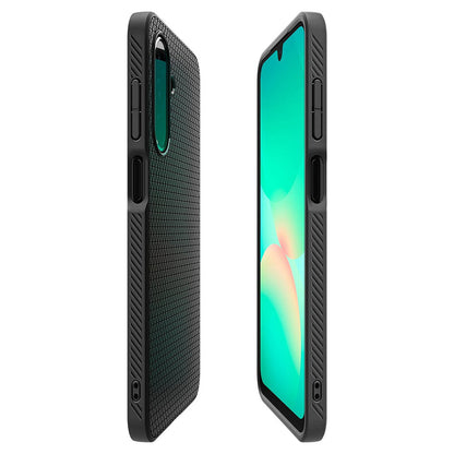 Ovitek za Samsung Galaxy A26 A266, Spigen, Liquid Air, Mat Črn ACS09290