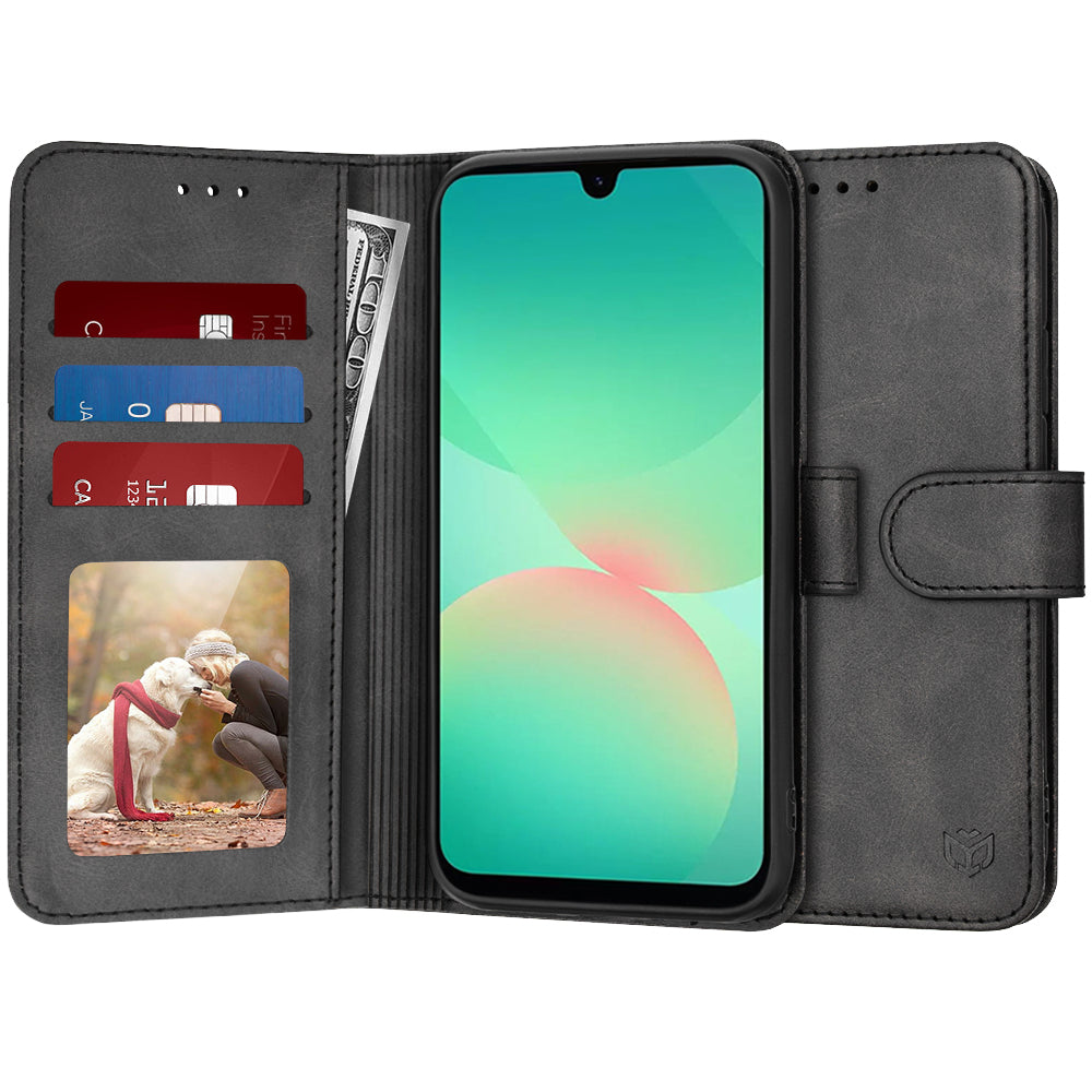 Ovitek za Samsung Galaxy A26 A266, Techsuit, Diary Book, Črn