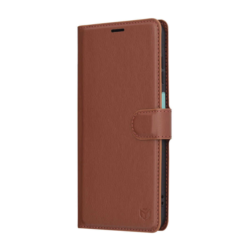 Ovitek za Samsung Galaxy A26 A266, Techsuit, usnjeni folio, rjav