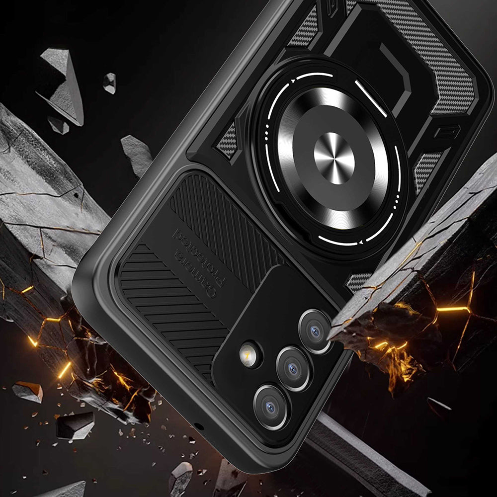 Ovitek za Samsung Galaxy A27 5G, Techsuit, RuggedCam, Črn