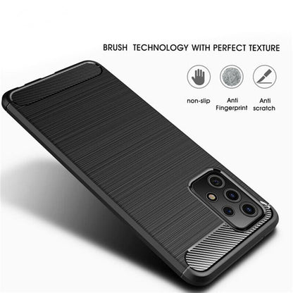 Ovitek za Samsung Galaxy A32 5G A326, Techsuit, Karbon, Črn