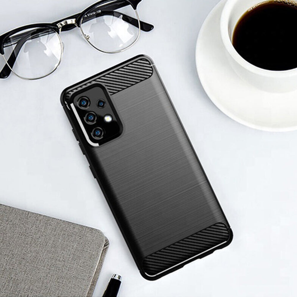 Ovitek za Samsung Galaxy A32 5G A326, Techsuit, Karbon, Črn