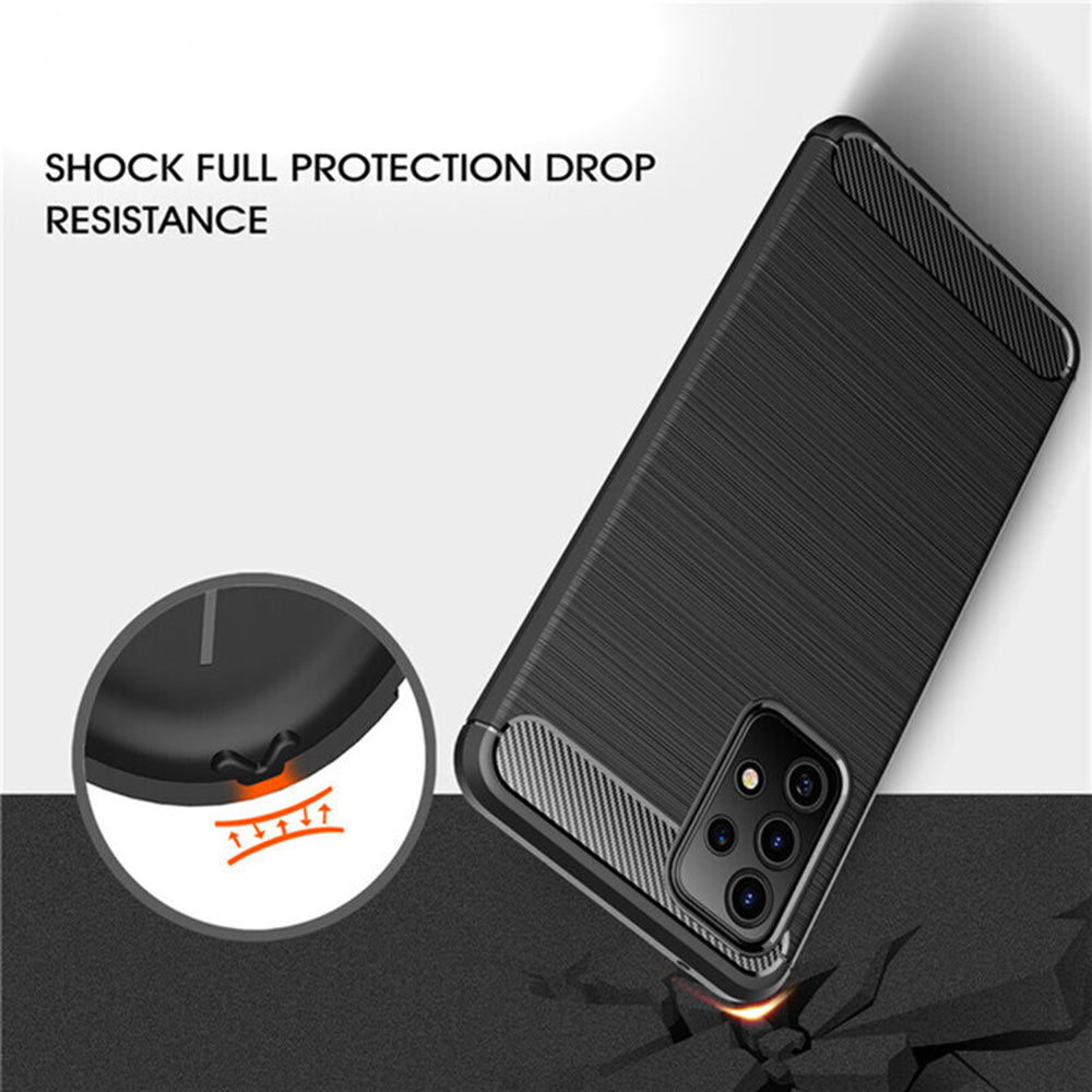 Ovitek za Samsung Galaxy A32 5G A326, Techsuit, Karbon, Črn