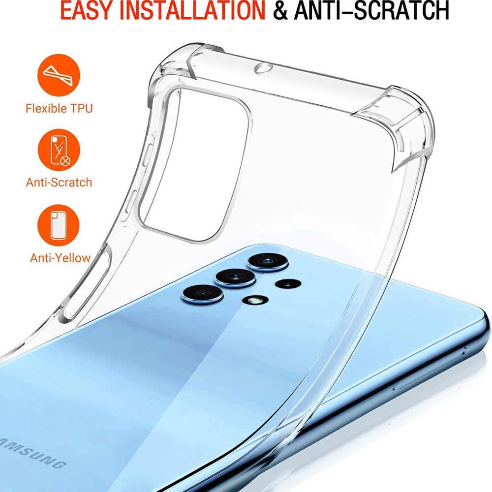 Ovitek za Samsung Galaxy A32 A325, Techsuit, Proti udarcem Prozoren, Prosojen