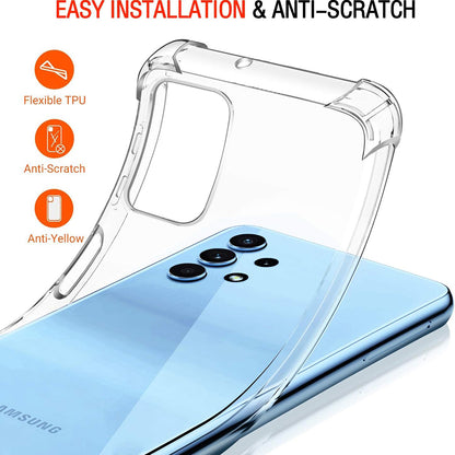 Ovitek za Samsung Galaxy A32 A325, Techsuit, Proti udarcem Prozoren, Prosojen