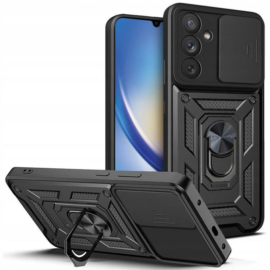 Ovitek za Samsung Galaxy A34 A346, Techsuit, CamShield, Črn