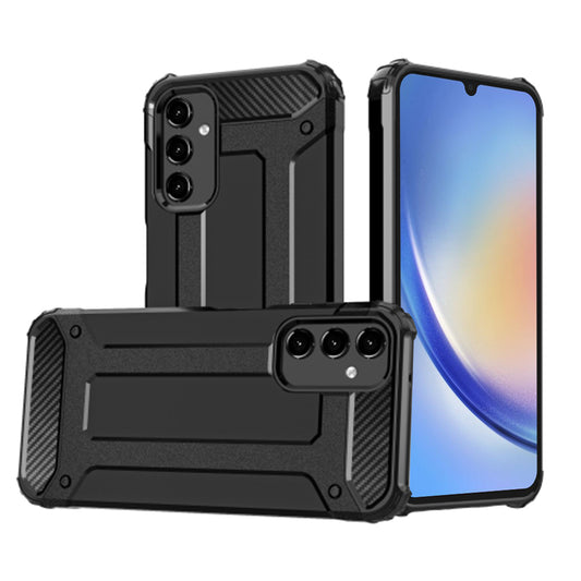 Ovitek za Samsung Galaxy A34 A346, Techsuit, Hybrid Armor, Črn