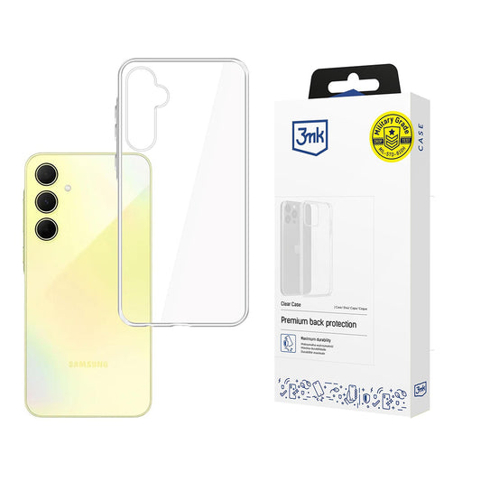 Ovitek za Samsung Galaxy A35 5G A356, 3MK, Jasno, Prosojno