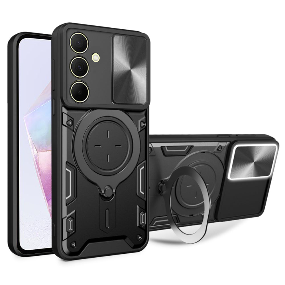 Ovitek za Samsung Galaxy A35 5G A356, Techsuit, CamGuard Pro, Črn