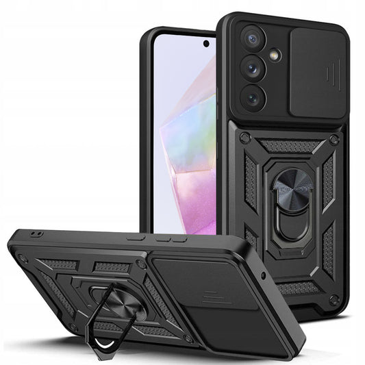 Ovitek za Samsung Galaxy A35 5G A356, Techsuit, CamShield, Črn