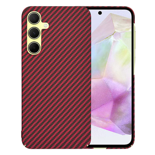 Ovitek za Samsung Galaxy A35 5G A356, Techsuit, Carbonite FiberShell, rdeč