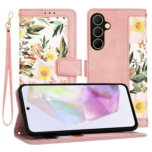 Ovitek za Samsung Galaxy A35 5G A356, Techsuit, FlipCraft, Roza