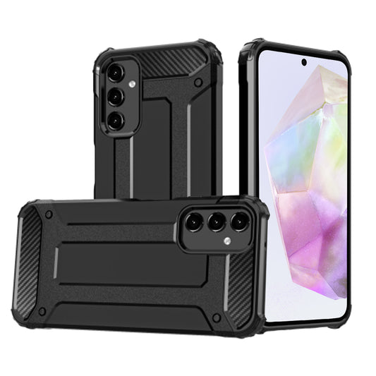 Ovitek za Samsung Galaxy A35 5G A356, Techsuit, Hybrid Armor, Črn