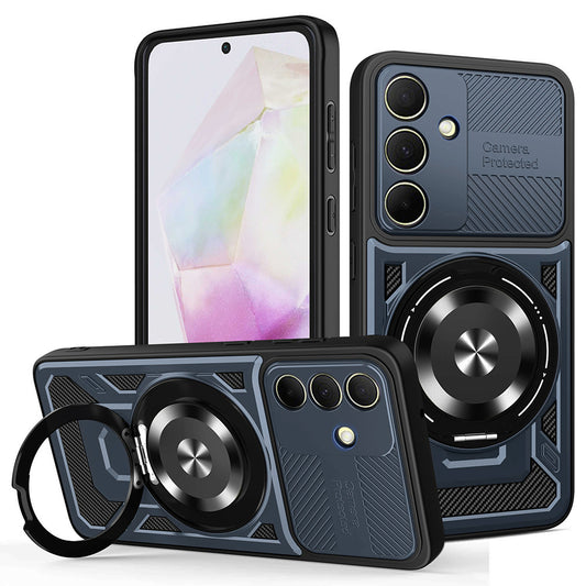 Case for Samsung Galaxy A35 5G A356, Techsuit, RuggedCam, Blue