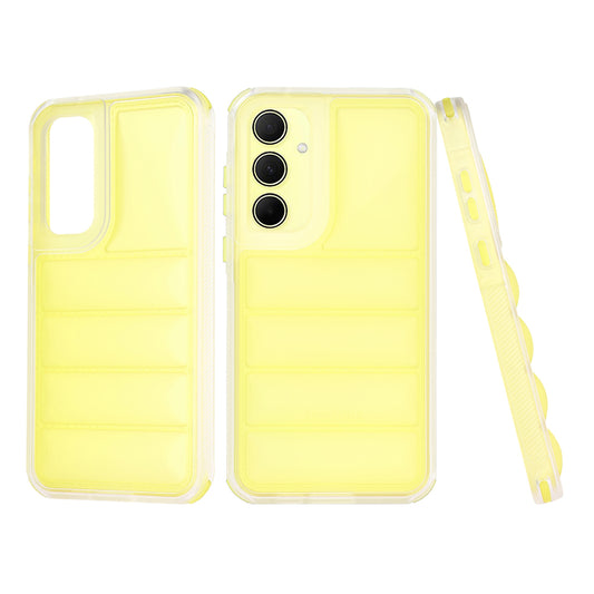 Ovitek za Samsung Galaxy A35 5G A356, Techsuit, Wave Shield, rumen