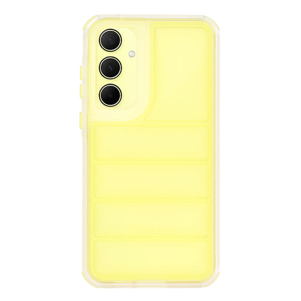 Ovitek za Samsung Galaxy A35 5G A356, Techsuit, Wave Shield, rumen