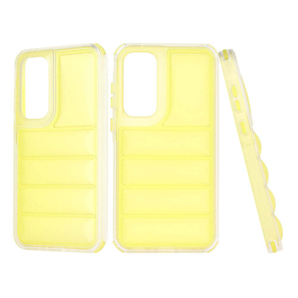 Ovitek za Samsung Galaxy A35 5G A356, Techsuit, Wave Shield, rumen