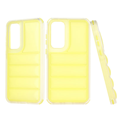 Ovitek za Samsung Galaxy A35 5G A356, Techsuit, Wave Shield, rumen