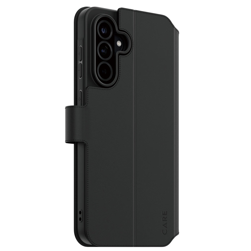 Ovitek za Samsung Galaxy A36 A366, PanzerGlass, Care Feature Kickstand Wallet, črn