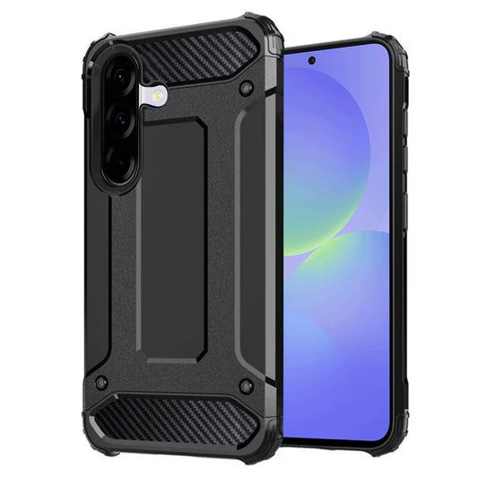 Ovitek za Samsung Galaxy A36 A366, Techsuit, Hybrid Armor, Črn
