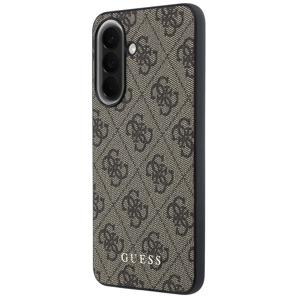 Ovitek za Samsung Galaxy A37 5G, Guess, 4G Classic Logo Charm, rjav