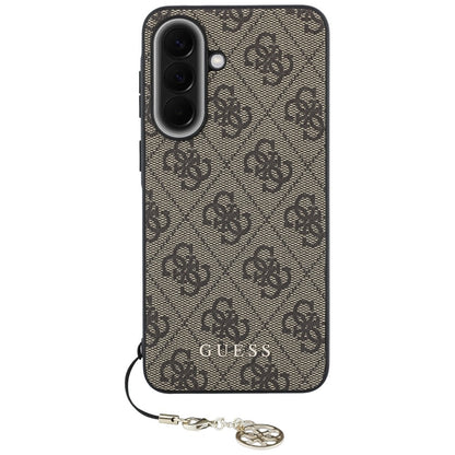 Ovitek za Samsung Galaxy A37 5G, Guess, 4G Classic Logo Charm, rjav