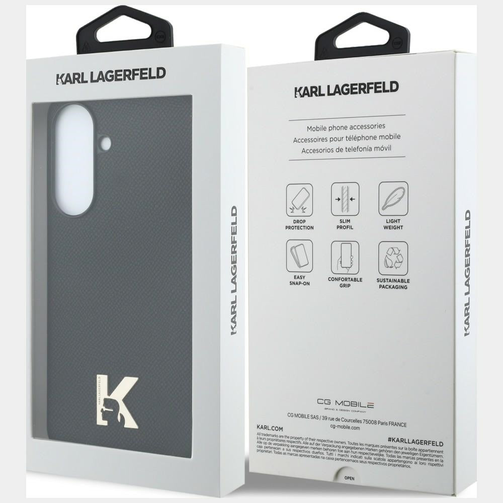 Ovitek za Samsung Galaxy A37 5G, Karl Lagerfeld, Karl Head Logo, Črn