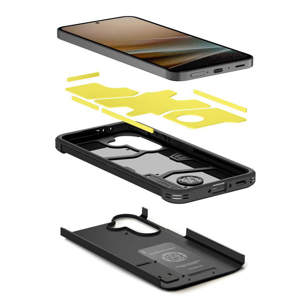 Ovitek za Samsung Galaxy A37 5G, Spigen, Tough Armor, Črn ACS11131