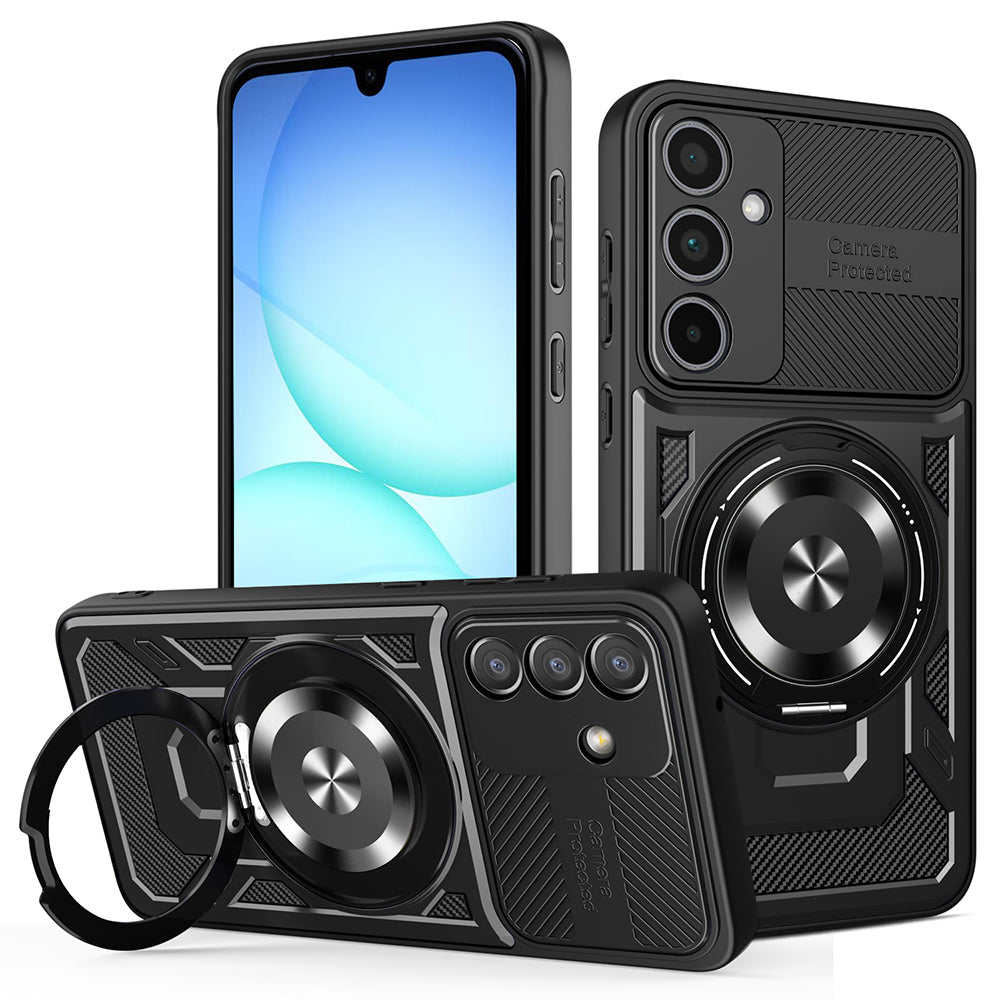 Ovitek za Samsung Galaxy A37 5G, Techsuit, RuggedCam, črn