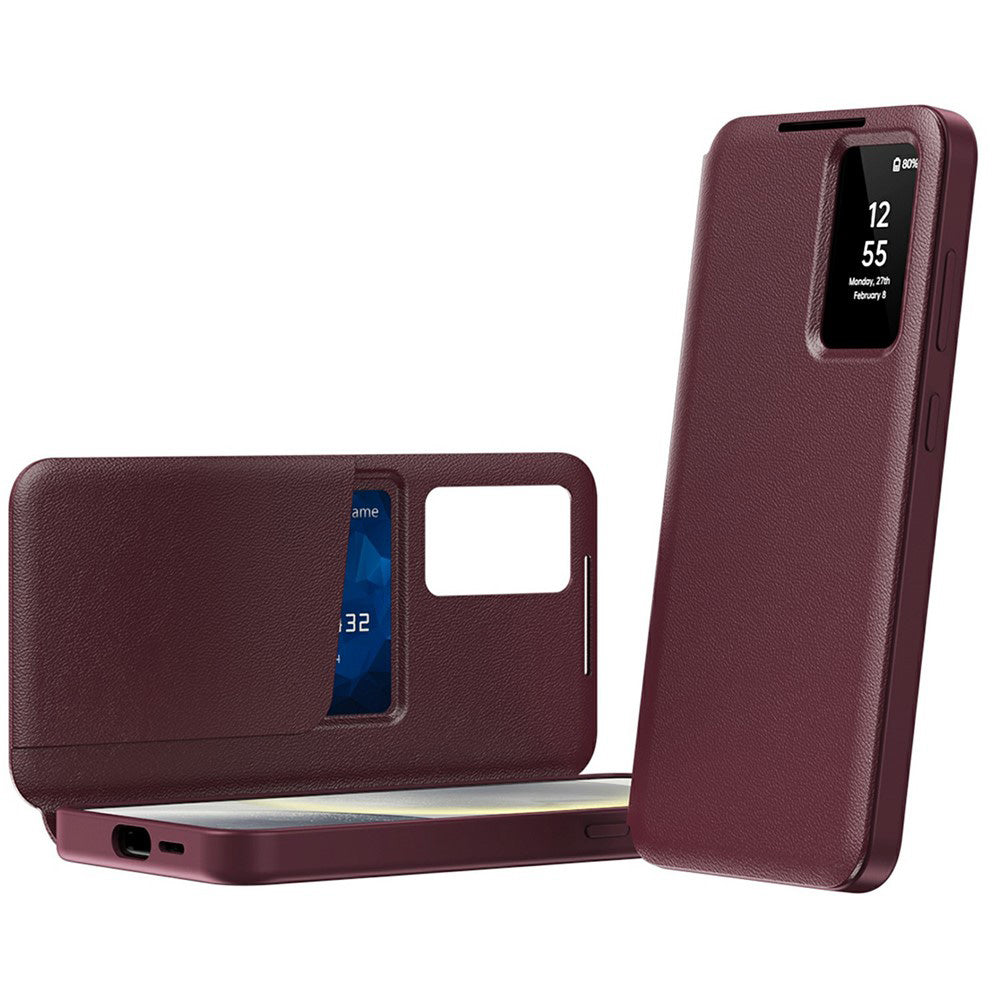Ovitek za Samsung Galaxy A37 5G, Techsuit, SmartView, Rdeča