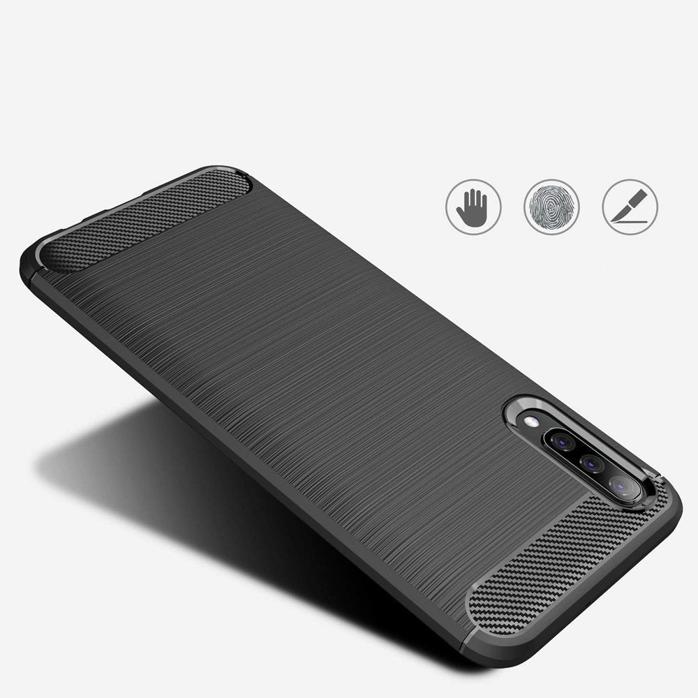 Ovitek za Samsung Galaxy A50s A507 / A30s A307 / A50 A505, Techsuit, Karbon, Črn