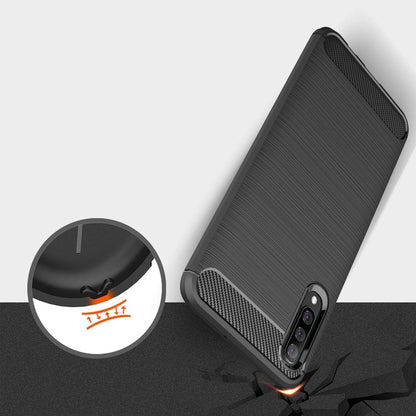 Ovitek za Samsung Galaxy A50s A507 / A30s A307 / A50 A505, Techsuit, Karbon, Črn
