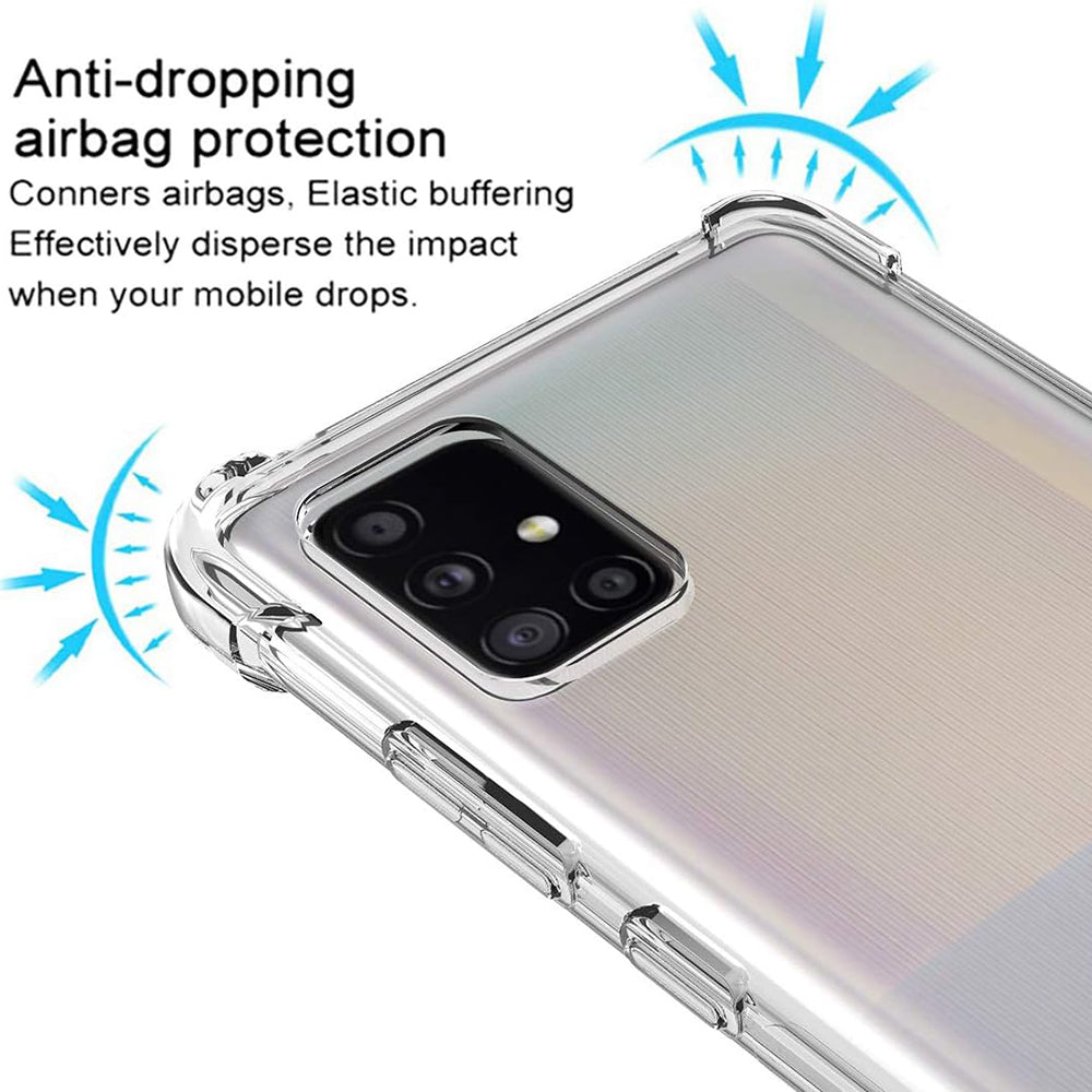 Ovitek za Samsung Galaxy A51 A515, Techsuit, odporen na udarce, prozoren