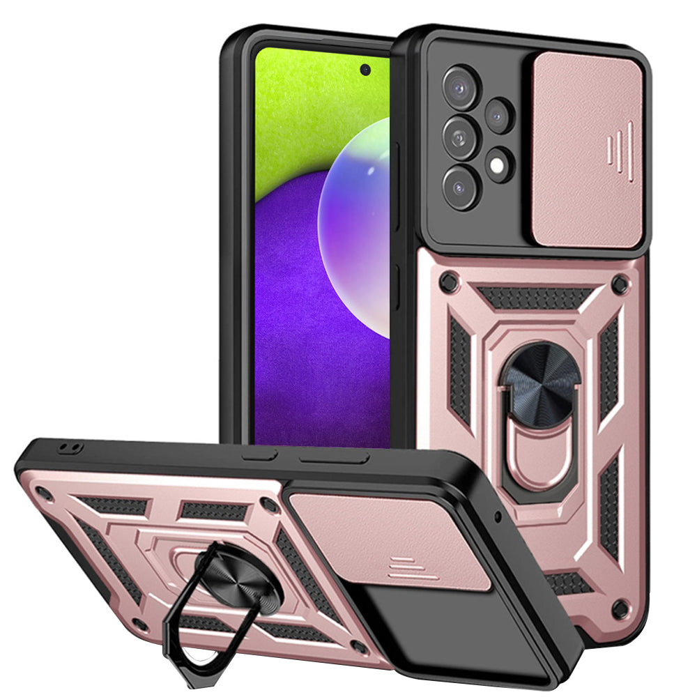 Ovitek za Samsung Galaxy A52s 5G A528 / A52 5G A526 / A52 A525, Techsuit, CamShield, Roza