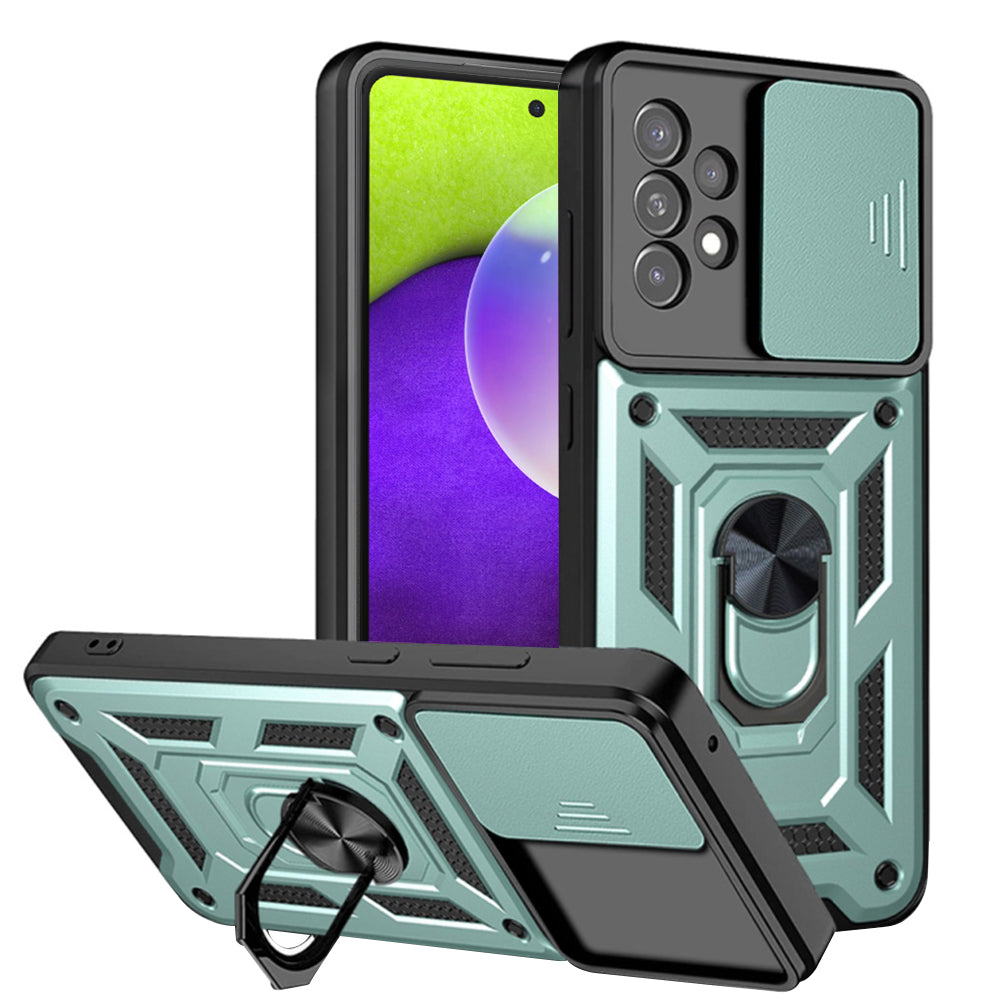 Ovitek za Samsung Galaxy A52s 5G A528 / A52 5G A526 / A52 A525, Techsuit, CamShield, Zelen
