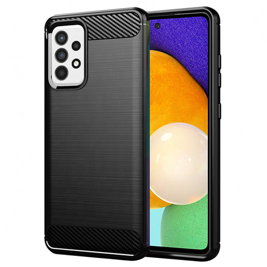 Ovitek za Samsung Galaxy A52s 5G A528 / A52 5G A526 / A52 A525, Techsuit, Karbon, Črn