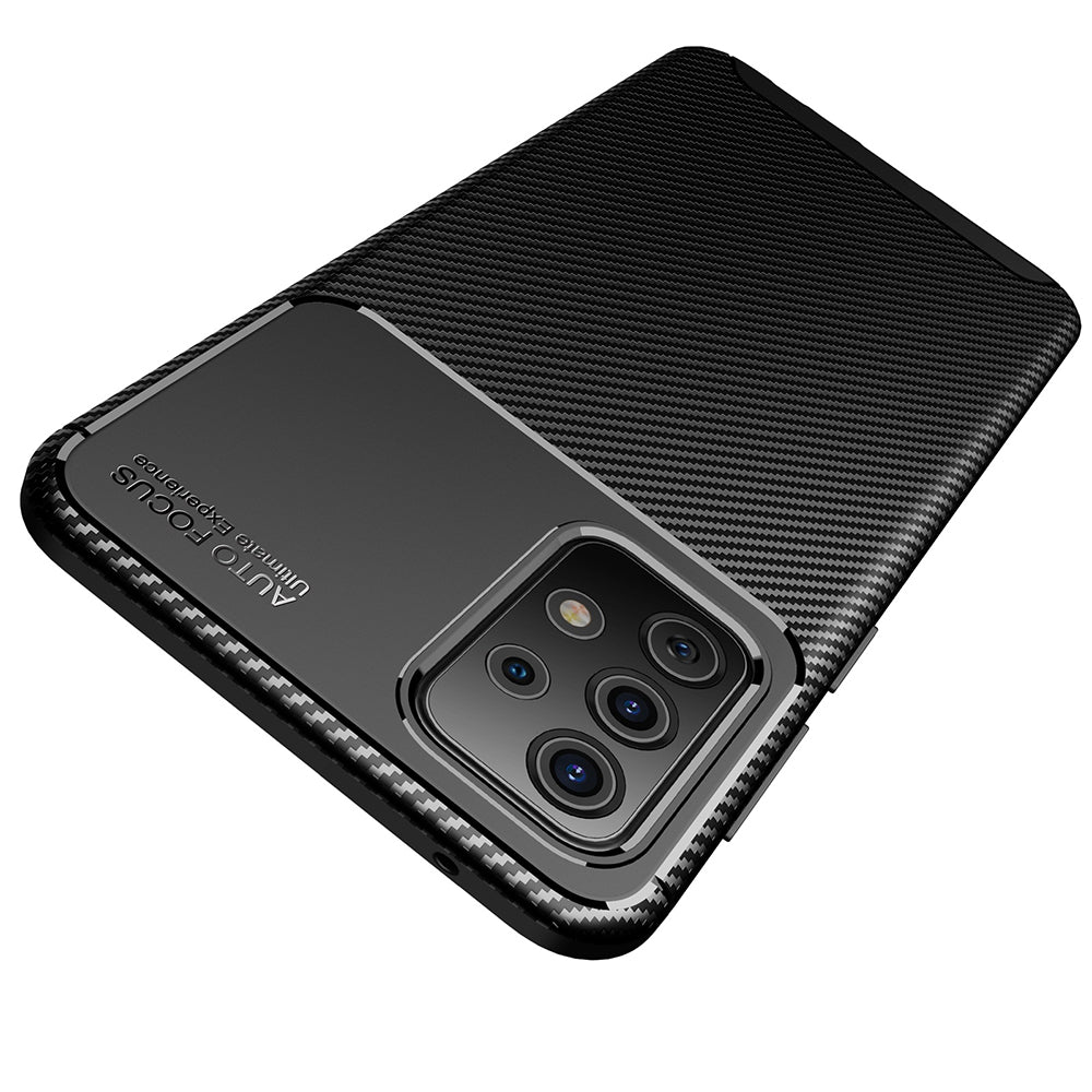 Ovitek za Samsung Galaxy A52s 5G A528 / A52 5G A526 / A52 A525, Techsuit, CarbonFiber, Črn