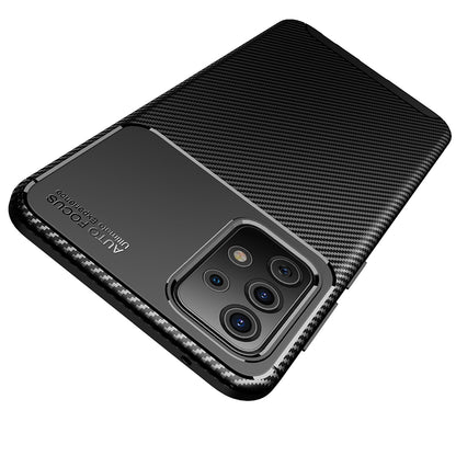Ovitek za Samsung Galaxy A52s 5G A528 / A52 5G A526 / A52 A525, Techsuit, CarbonFiber, Črn