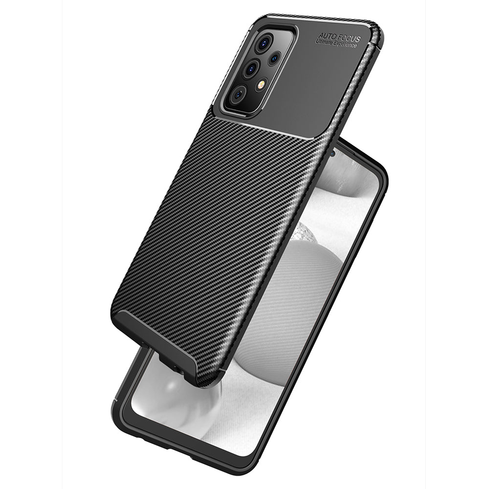 Ovitek za Samsung Galaxy A52s 5G A528 / A52 5G A526 / A52 A525, Techsuit, CarbonFiber, Črn