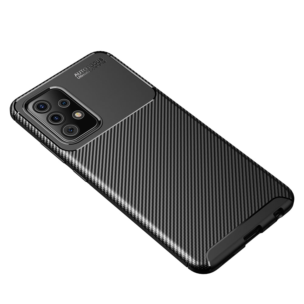 Ovitek za Samsung Galaxy A52s 5G A528 / A52 5G A526 / A52 A525, Techsuit, CarbonFiber, Črn